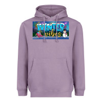 Lavender winter vibes license plate Heavyweight Hoodie - BundleAndBundleShop