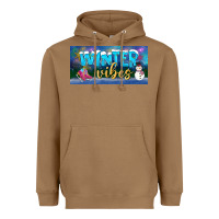 Toasted Coconut winter vibes license plate Heavyweight Hoodie - BundleAndBundleShop