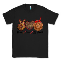 Black peace love toy poodle Classic Tee - RanaPortraitStore