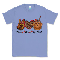 Colony Blue peace love toy poodle Classic Tee - RanaPortraitStore