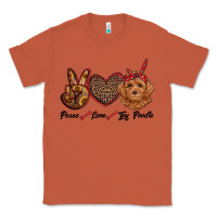 Copper peace love toy poodle Classic Tee - RanaPortraitStore
