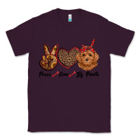 Plum peace love toy poodle Classic Tee - RanaPortraitStore