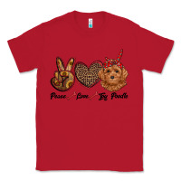 Red peace love toy poodle Classic Tee - RanaPortraitStore