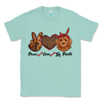 Seafoam peace love toy poodle Classic Tee - RanaPortraitStore