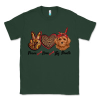 Sports Green peace love toy poodle Classic Tee - RanaPortraitStore