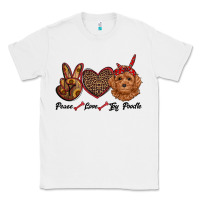 White peace love toy poodle Classic Tee - RanaPortraitStore