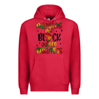 Cardinal minding my black owned business Premium Hoodie - MaliasSmallBusiness