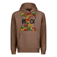 Chestnut minding my black owned business Premium Hoodie - MaliasSmallBusiness