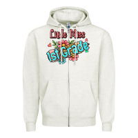 Oatmeal Heather little miss first grade Zipper Hoodie - RanaPortraitStore