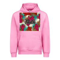 Fuchsia Pink faith Urban Hoodie - NancyCooperArtShop