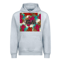 Heather Grey faith Urban Hoodie - NancyCooperArtShop