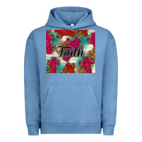 Pigment Pebble Blue faith Urban Hoodie - NancyCooperArtShop