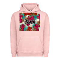 Pigment Salmon faith Urban Hoodie - NancyCooperArtShop