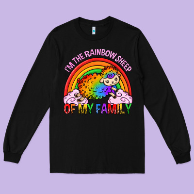 Long Sleeve Tee i m the rainbow sheep of my family pride lgbtq