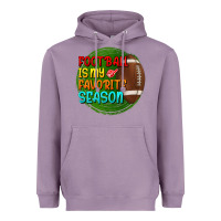 Lavender football is my favorite season Heavyweight Hoodie - BundleAndBundleShop