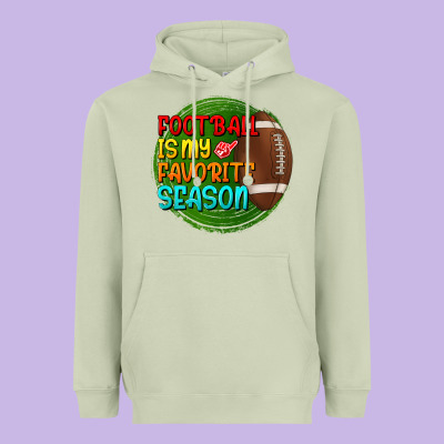 Football Is My Favorite Season Heavyweight Hoodie Designed By Bundleandbundleshop