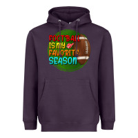 Plum football is my favorite season Heavyweight Hoodie - BundleAndBundleShop