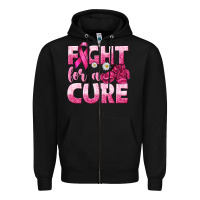 Black Fight For a Cure Zipper Hoodie - texasbilliewilder