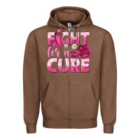 Chestnut Fight For a Cure Zipper Hoodie - texasbilliewilder