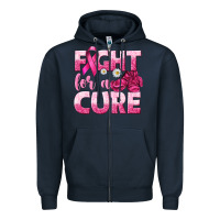 Navy Fight For a Cure Zipper Hoodie - texasbilliewilder