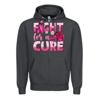 Smoke Fight For a Cure Zipper Hoodie - texasbilliewilder