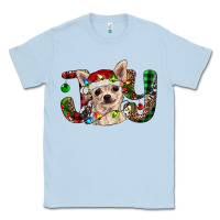 Dusty Blue christmas chihuahua joy Classic Tee - RanaPortraitStore