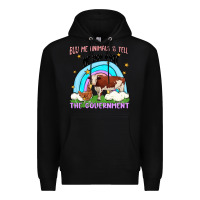 Black buy me animals Premium Hoodie - MaliasSmallBusiness