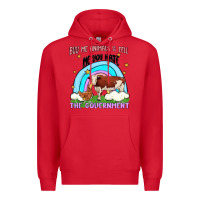 Red buy me animals Premium Hoodie - MaliasSmallBusiness