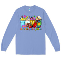 Colony Blue last day of school coffee cups Long Sleeve Tee - Zillion Design Studio