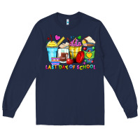 Navy last day of school coffee cups Long Sleeve Tee - Zillion Design Studio