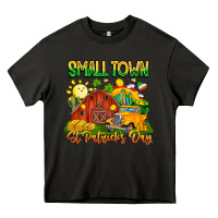Asphalt Small Town St Patrick's Day Heavy Core Tee - CowhideDigitalArt