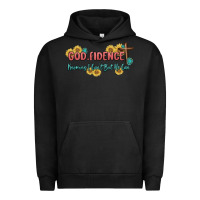 Pigment Black god fidence Urban Hoodie - MaliasSmallBusiness