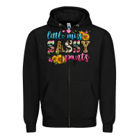 Black western little miss sassy pants Zipper Hoodie - Zillion Design Studio