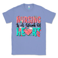 Colony Blue nursing is a work of heart Classic Tee - texasbilliewilder