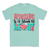 Seafoam nursing is a work of heart Classic Tee - texasbilliewilder