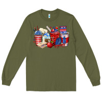 Army Green 4th of july teacher coffee cups Long Sleeve Tee - Zillion Design Studio