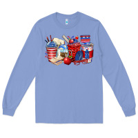 Colony Blue 4th of july teacher coffee cups Long Sleeve Tee - Zillion Design Studio