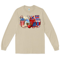 Mushroom 4th of july teacher coffee cups Long Sleeve Tee - Zillion Design Studio