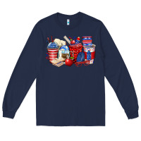 Navy 4th of july teacher coffee cups Long Sleeve Tee - Zillion Design Studio