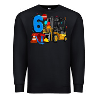 Black forklift birthday six Premium Sweatshirt - Artiststas