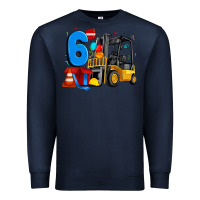 Navy forklift birthday six Premium Sweatshirt - Artiststas