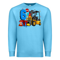Ocean Blue forklift birthday six Premium Sweatshirt - Artiststas