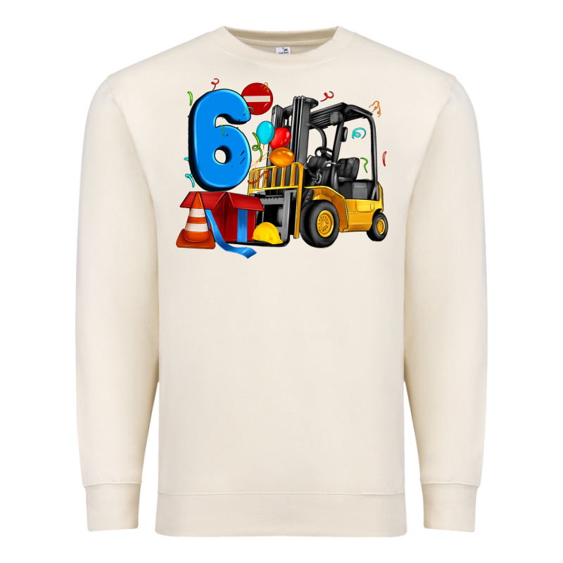 Forklift Birthday Six Premium Sweatshirt by Artiststas | Teevron