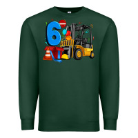 Sports Green forklift birthday six Premium Sweatshirt - Artiststas