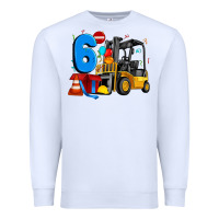 White forklift birthday six Premium Sweatshirt - Artiststas
