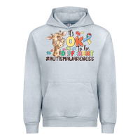 Heather Grey its ok to be different Urban Hoodie - MaliasSmallBusiness
