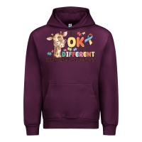 Mauve Wine its ok to be different Urban Hoodie - MaliasSmallBusiness