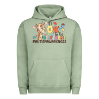 Pigment Oil Green its ok to be different Urban Hoodie - MaliasSmallBusiness