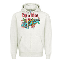 Oatmeal Heather little miss fourth grade Zipper Hoodie - RanaPortraitStore