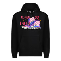 Black walk by faith Premium Hoodie - MaliasSmallBusiness
